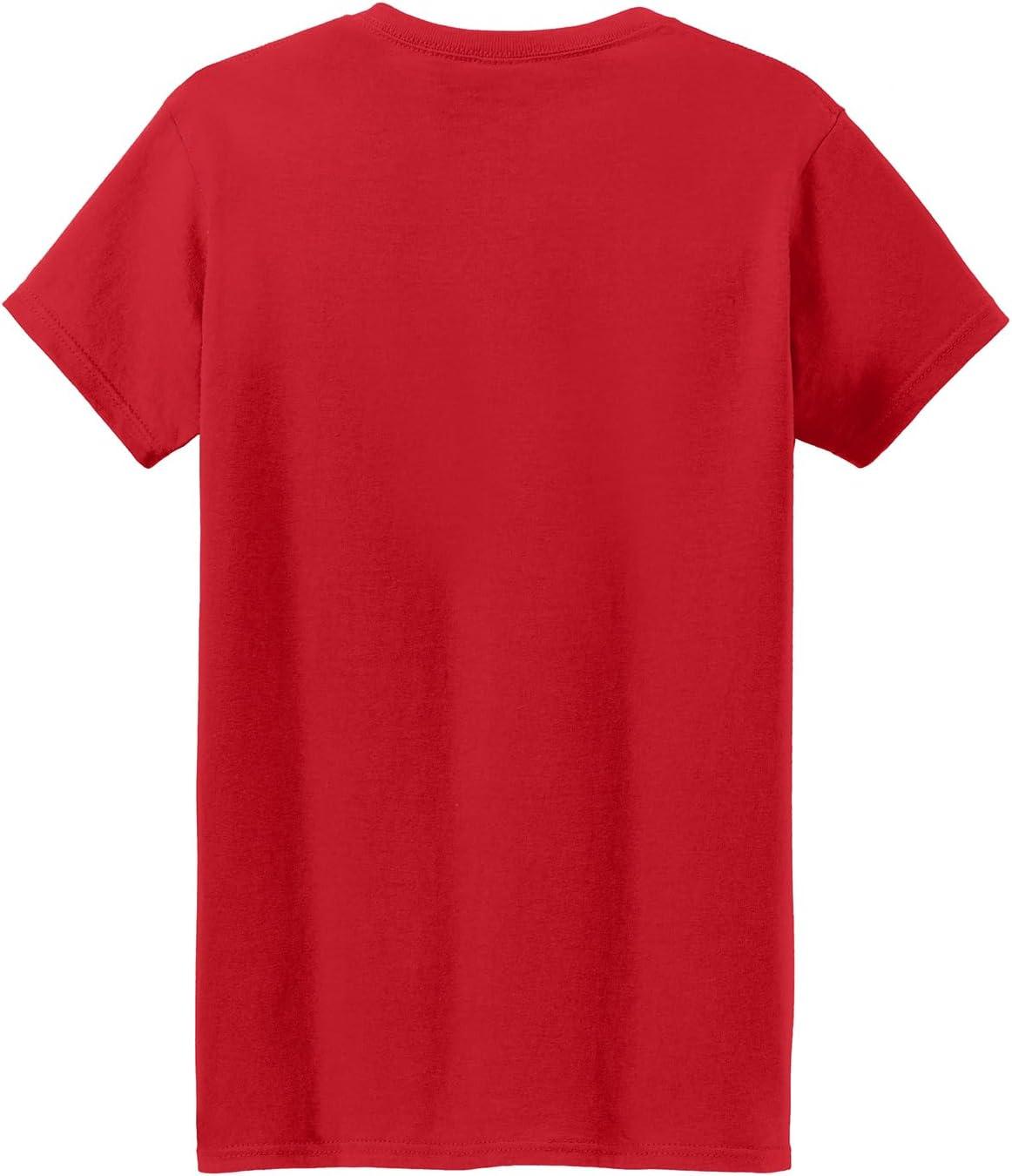 imageGildan Womens Softstyle Cotton TShirt Style G64000l MultipackReddarkheather