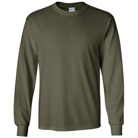 imageCotton 6 oz LongSleeve TShirt G240Military Green