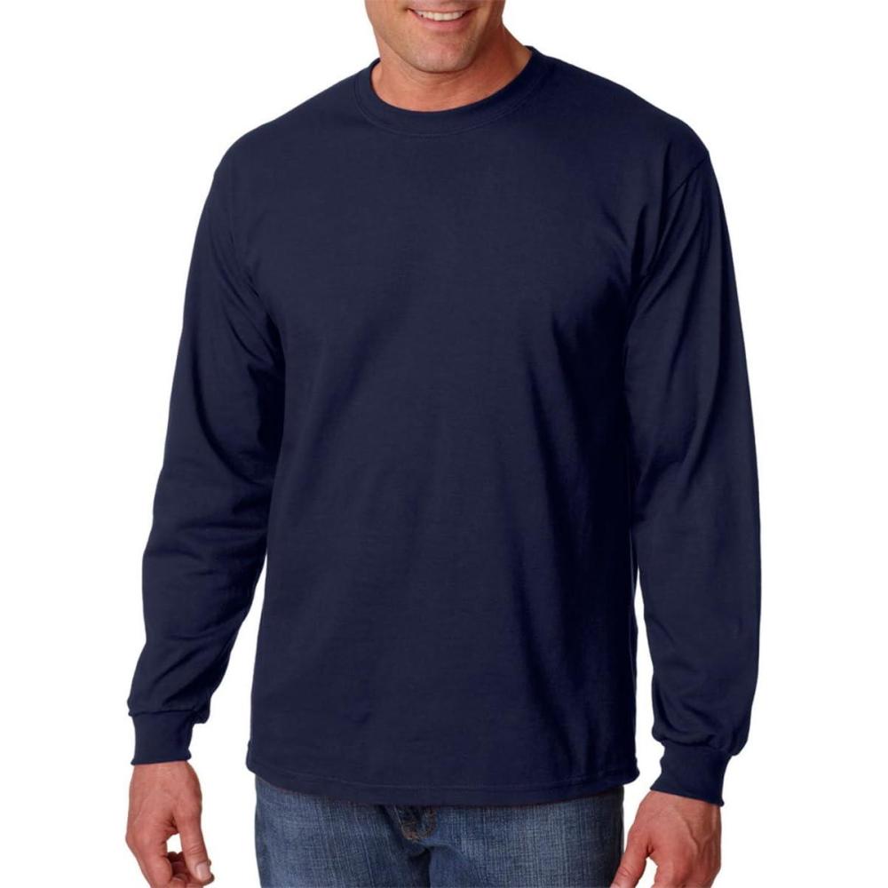 imageCotton 6 oz LongSleeve TShirt G240Navy