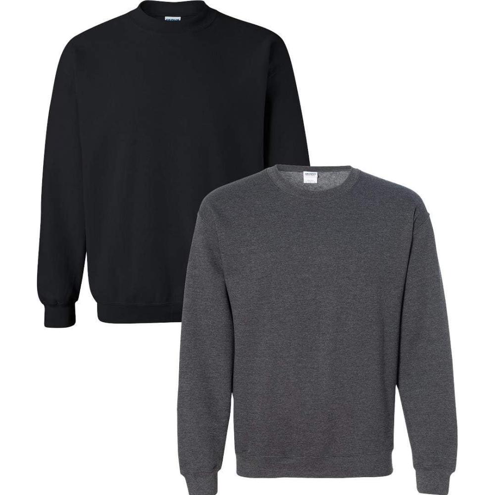 imageGildan Adult DryBlend Long Sleeve TShirt Style G8400 2PackBlackdark Heather