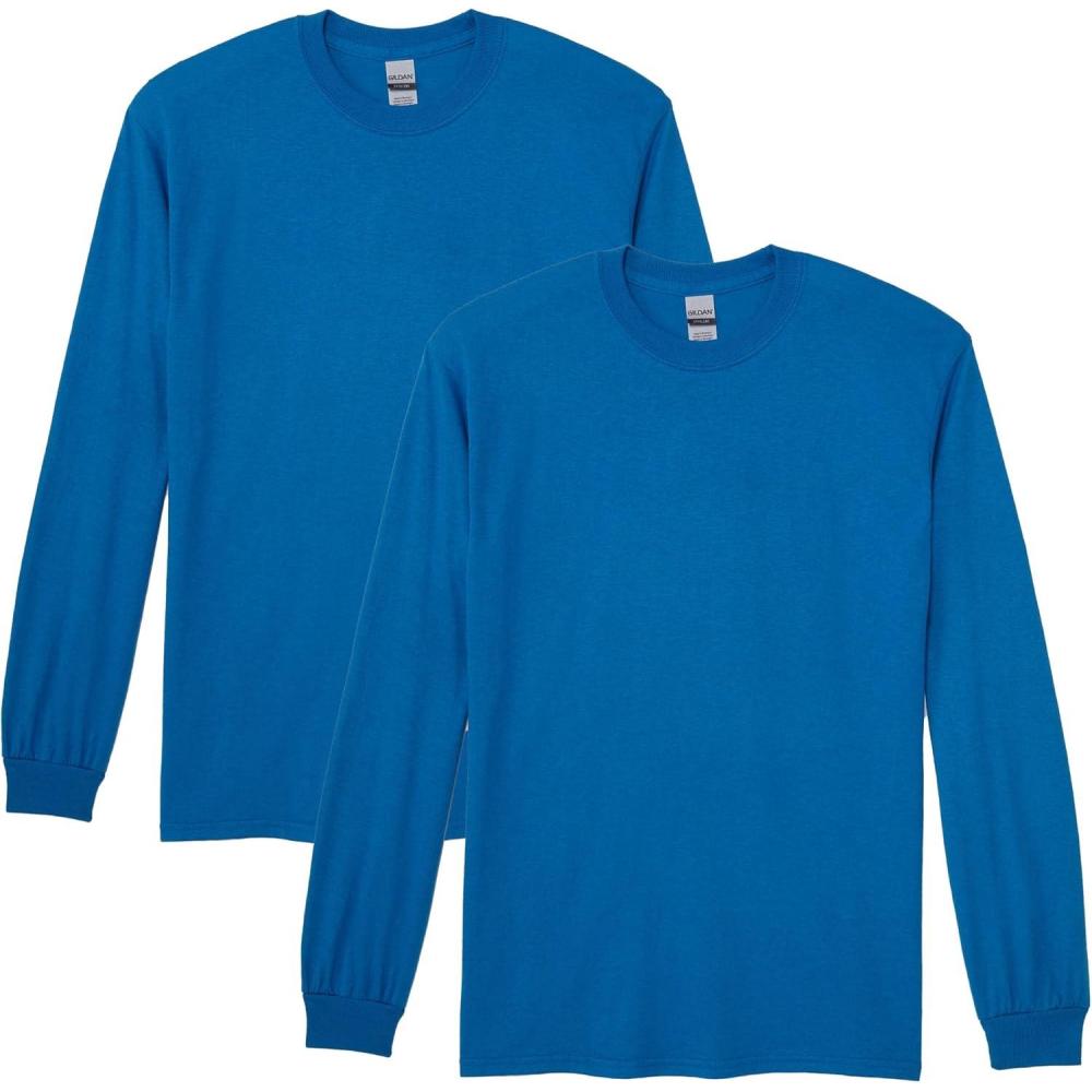 imageGildan Adult DryBlend Long Sleeve TShirt Style G8400 2PackRoyal