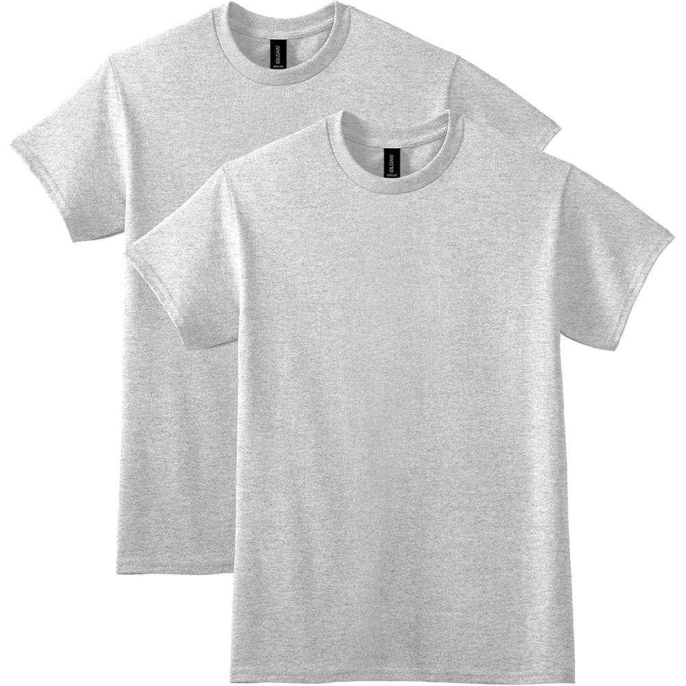 imageGildan Adult DryBlend TShirt Style G8000 MultipackAsh Grey 2pack
