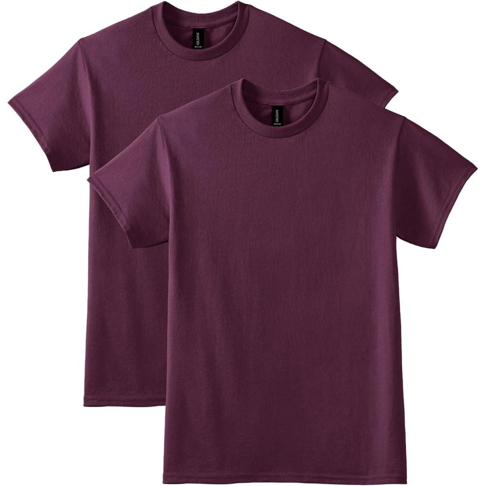 imageGildan Adult DryBlend TShirt Style G8000 MultipackMaroon 2pack