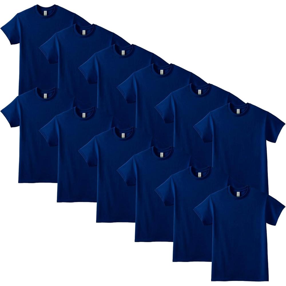 imageGildan Adult DryBlend TShirt Style G8000 MultipackNavy 12pack