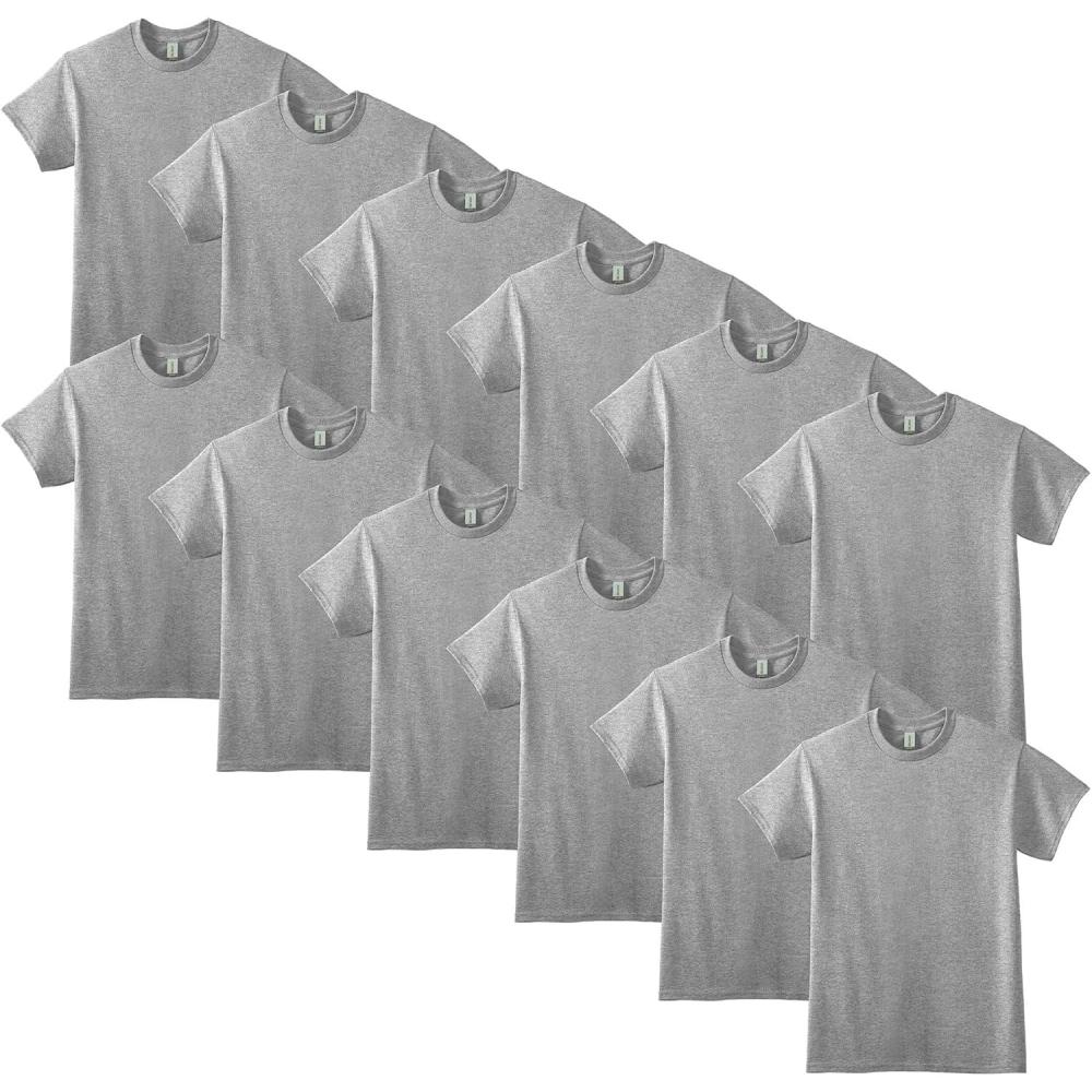 imageGildan Adult DryBlend TShirt Style G8000 MultipackSport Grey 12pack