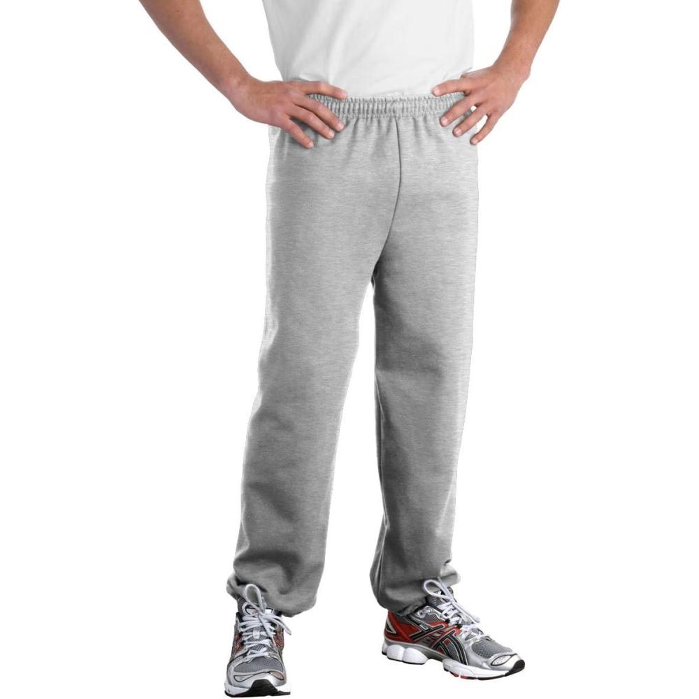 imageGildan Adult Fleece Elastic Bottom Sweatpants Style G18200Ash