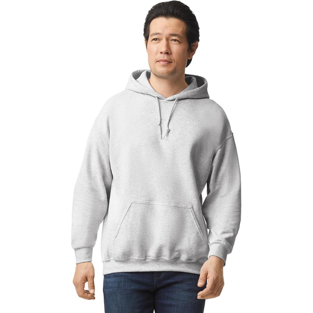 imageGildan Adult Fleece Hoodie Sweatshirt Style G18500 MultipackAsh 1pack