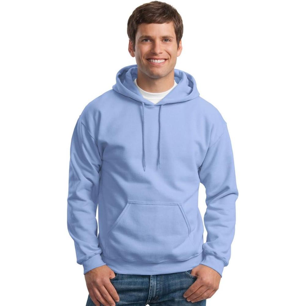 imageGildan Adult Fleece Hoodie Sweatshirt Style G18500 MultipackCarolina Blue