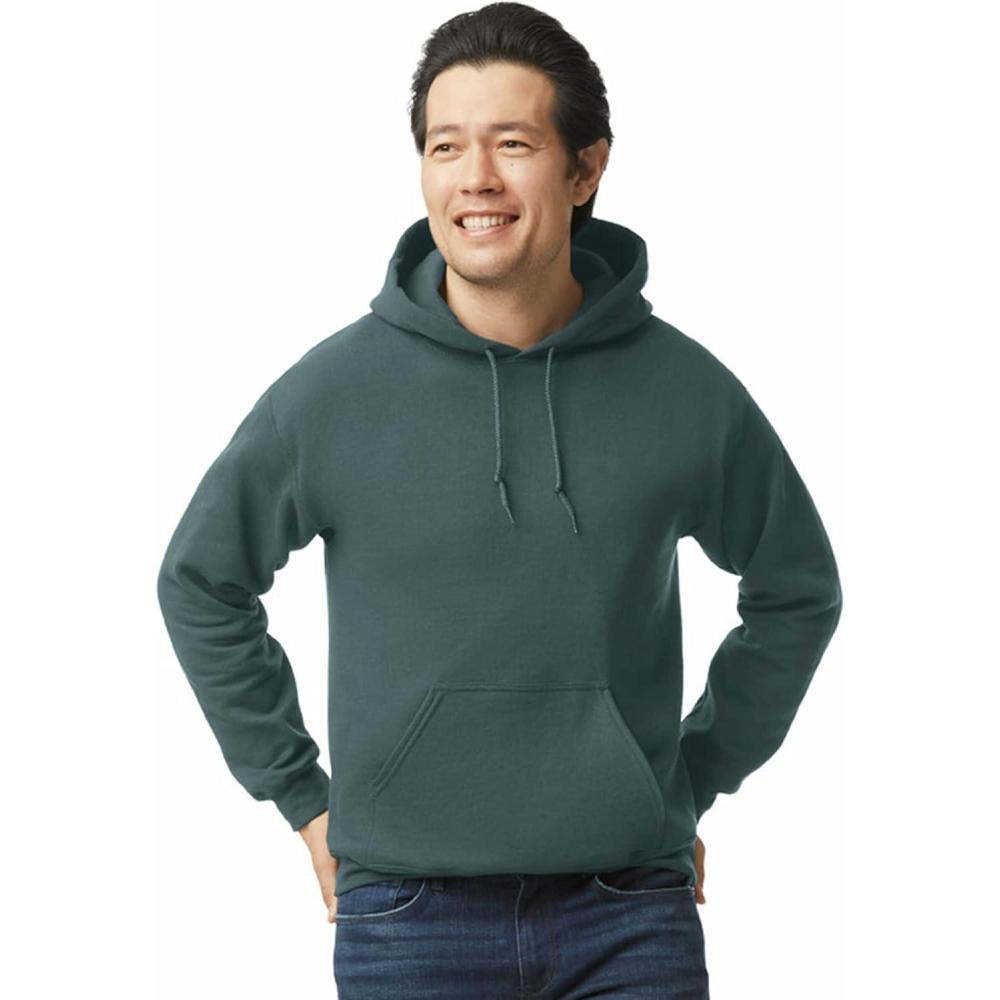 imageGildan Adult Fleece Hoodie Sweatshirt Style G18500 MultipackDark Heather 1pack