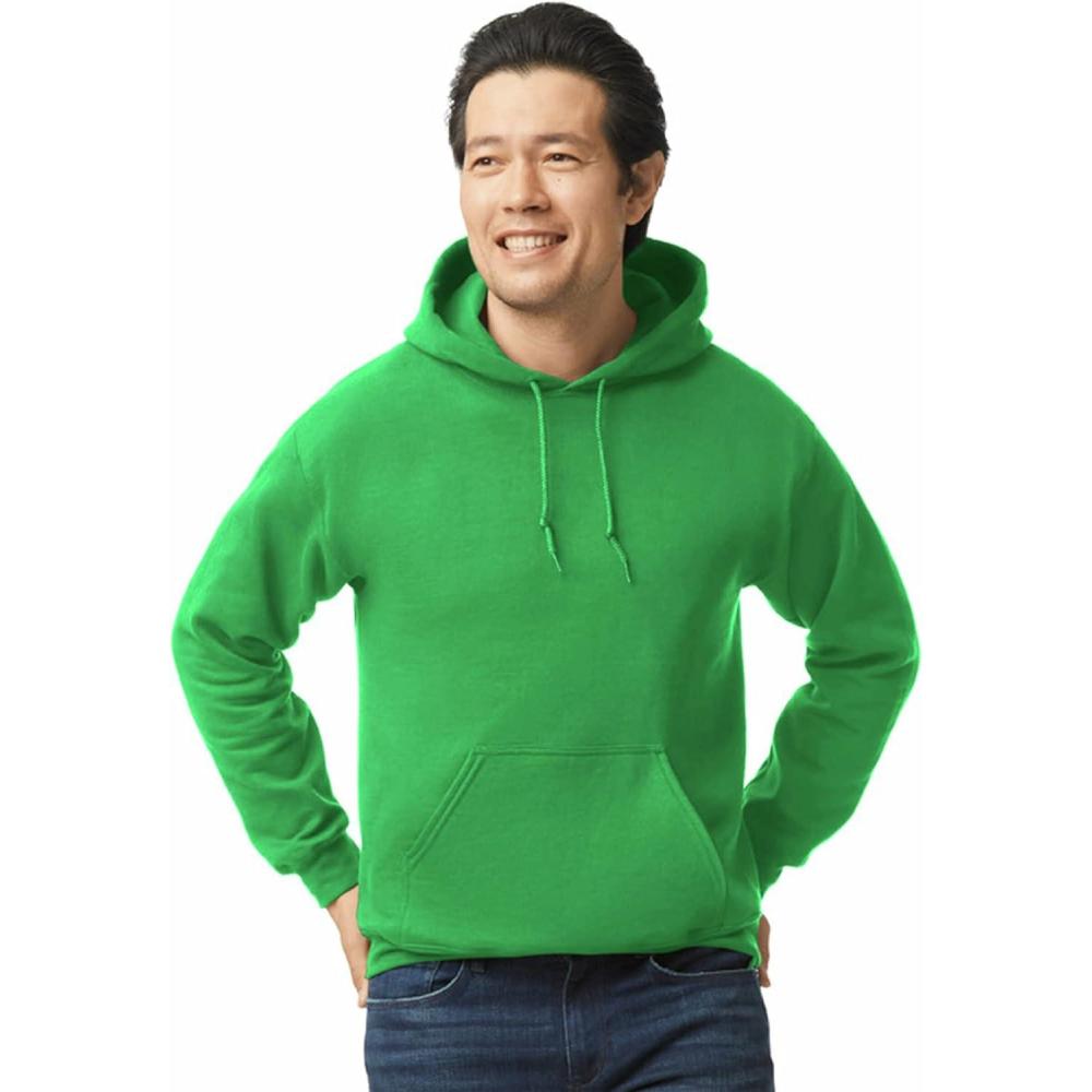 imageGildan Adult Fleece Hoodie Sweatshirt Style G18500 MultipackIrish Green 1pack