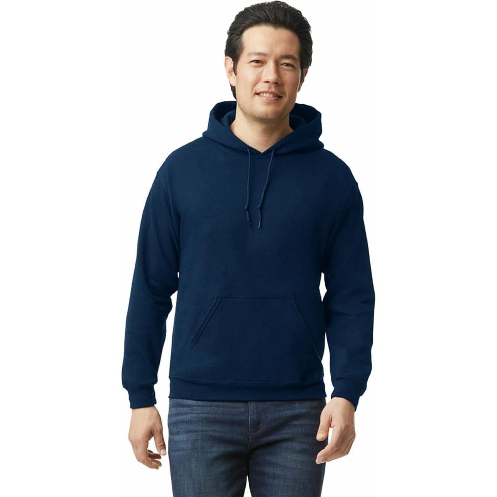 imageGildan Adult Fleece Hoodie Sweatshirt Style G18500 MultipackNavy 1pack