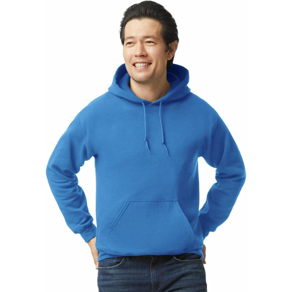 imageGildan Adult Fleece Hoodie Sweatshirt Style G18500 MultipackRoyal 1pack