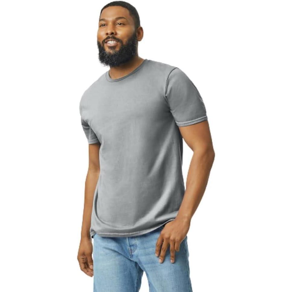 imageGildan Adult Softstyle Cotton TShirt Style G64000 MultipackRing Spun Sport Grey  Case of 72