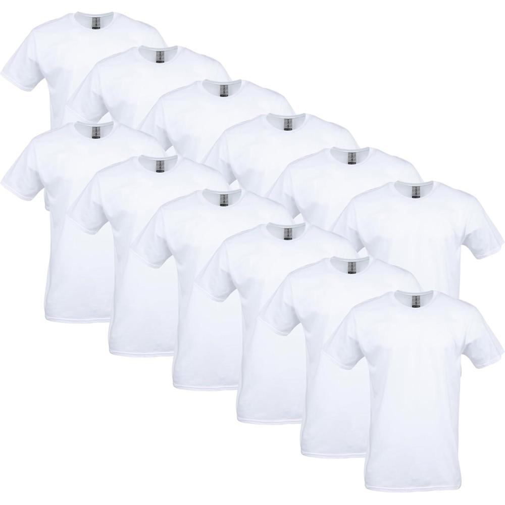 imageGildan Adult Softstyle Cotton TShirt Style G64000 MultipackWhite 12pack