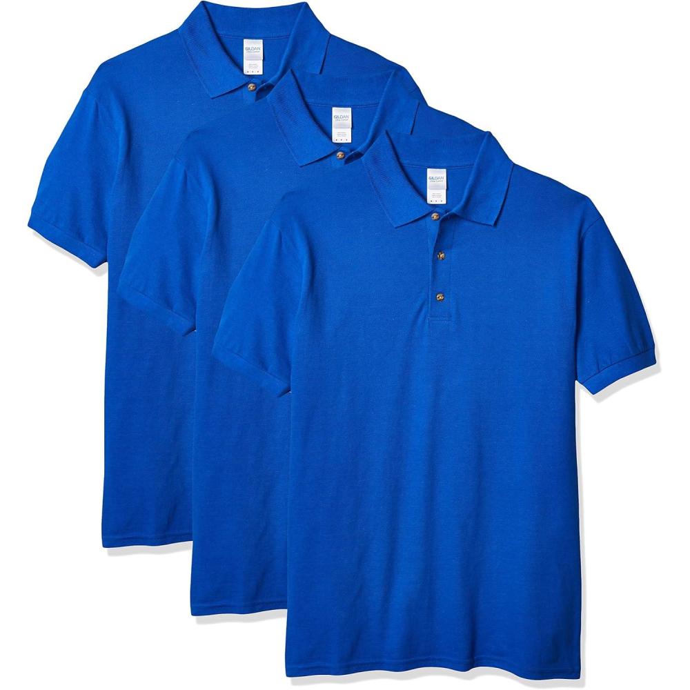 imageGildan Adult Ultra Cotton Pique Sport Shirt Style G3800 2PackRoyal