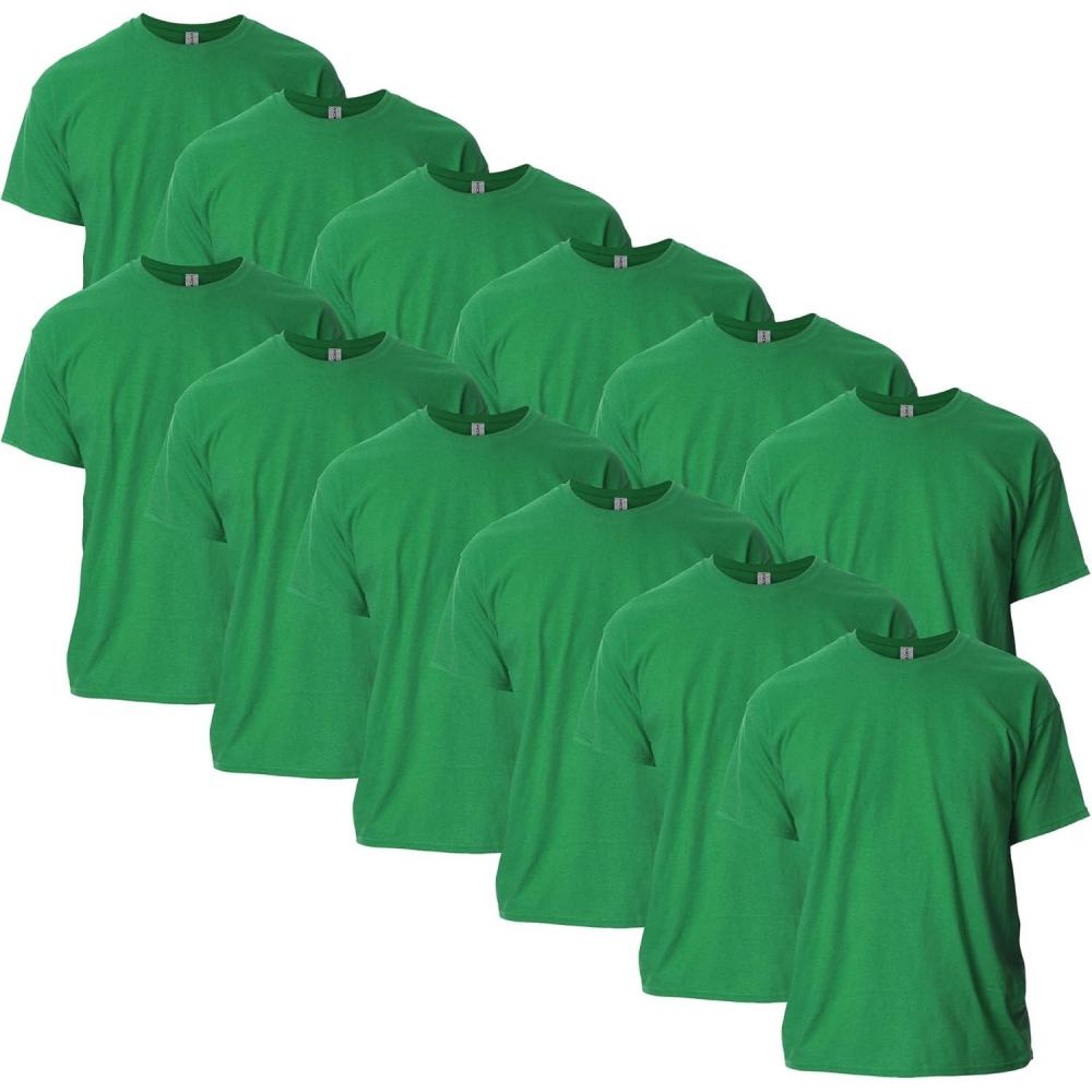imageGildan Adult Ultra Cotton TShirt Style G2000 MultipackAntique Irish Green 12pack