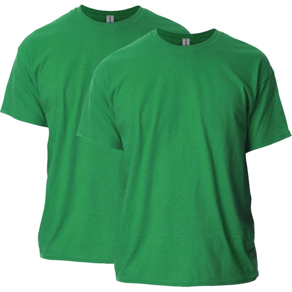 imageGildan Adult Ultra Cotton TShirt Style G2000 MultipackAntique Irish Green 2pack