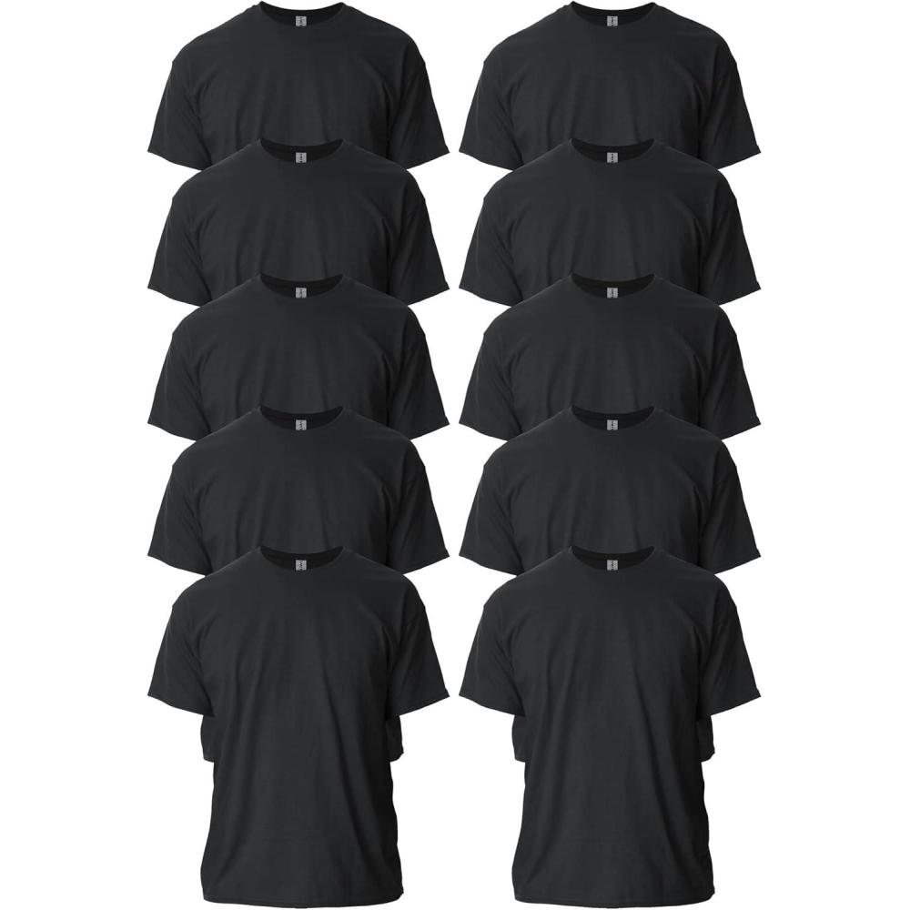 imageGildan Adult Ultra Cotton TShirt Style G2000 MultipackBlack 10pack