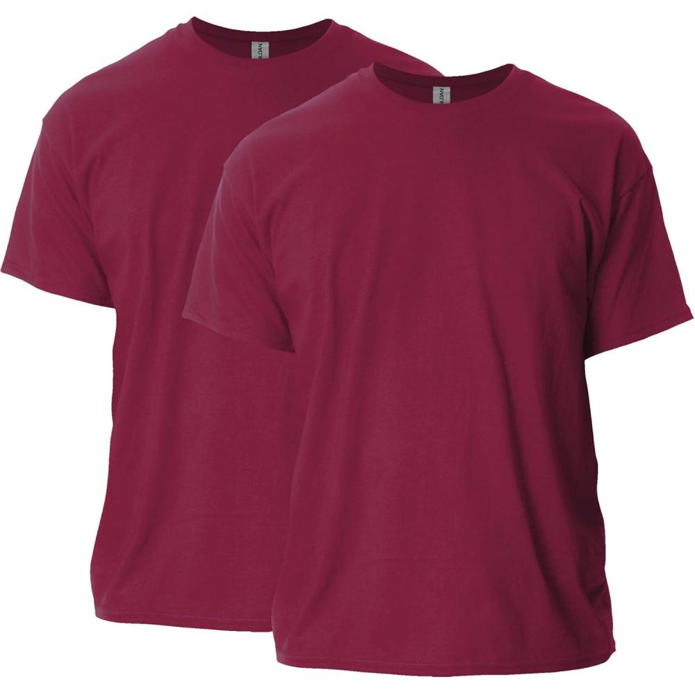 imageGildan Adult Ultra Cotton TShirt Style G2000 MultipackCardinal Red 2pack