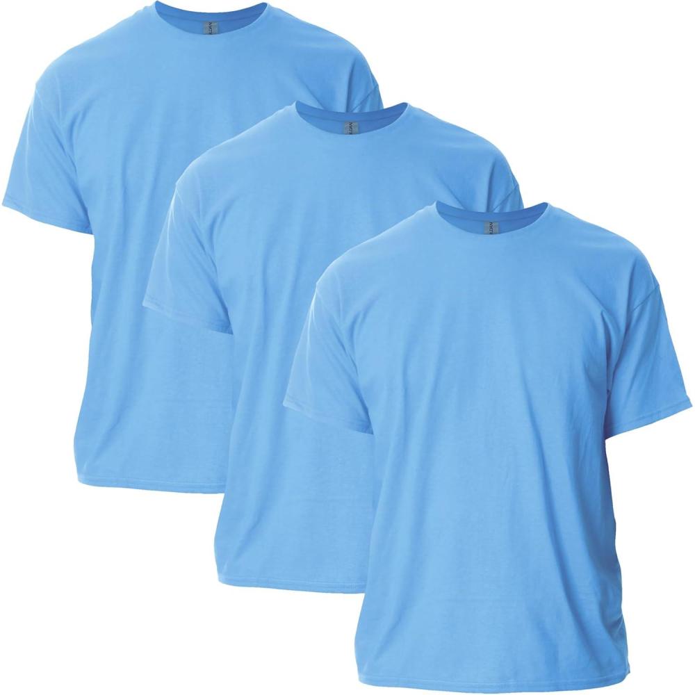 imageGildan Adult Ultra Cotton TShirt Style G2000 MultipackCarolina Blue 3pack