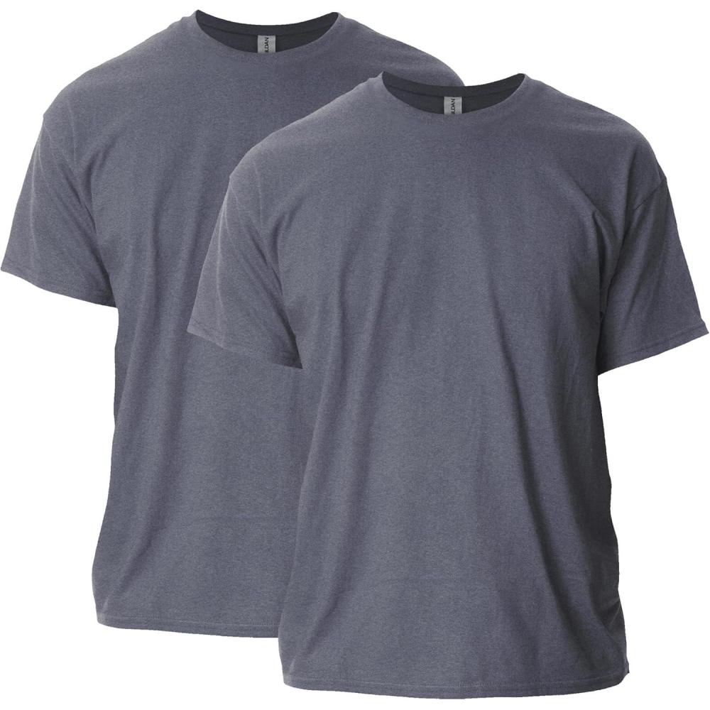 imageGildan Adult Ultra Cotton TShirt Style G2000 MultipackDark Heather 2pack