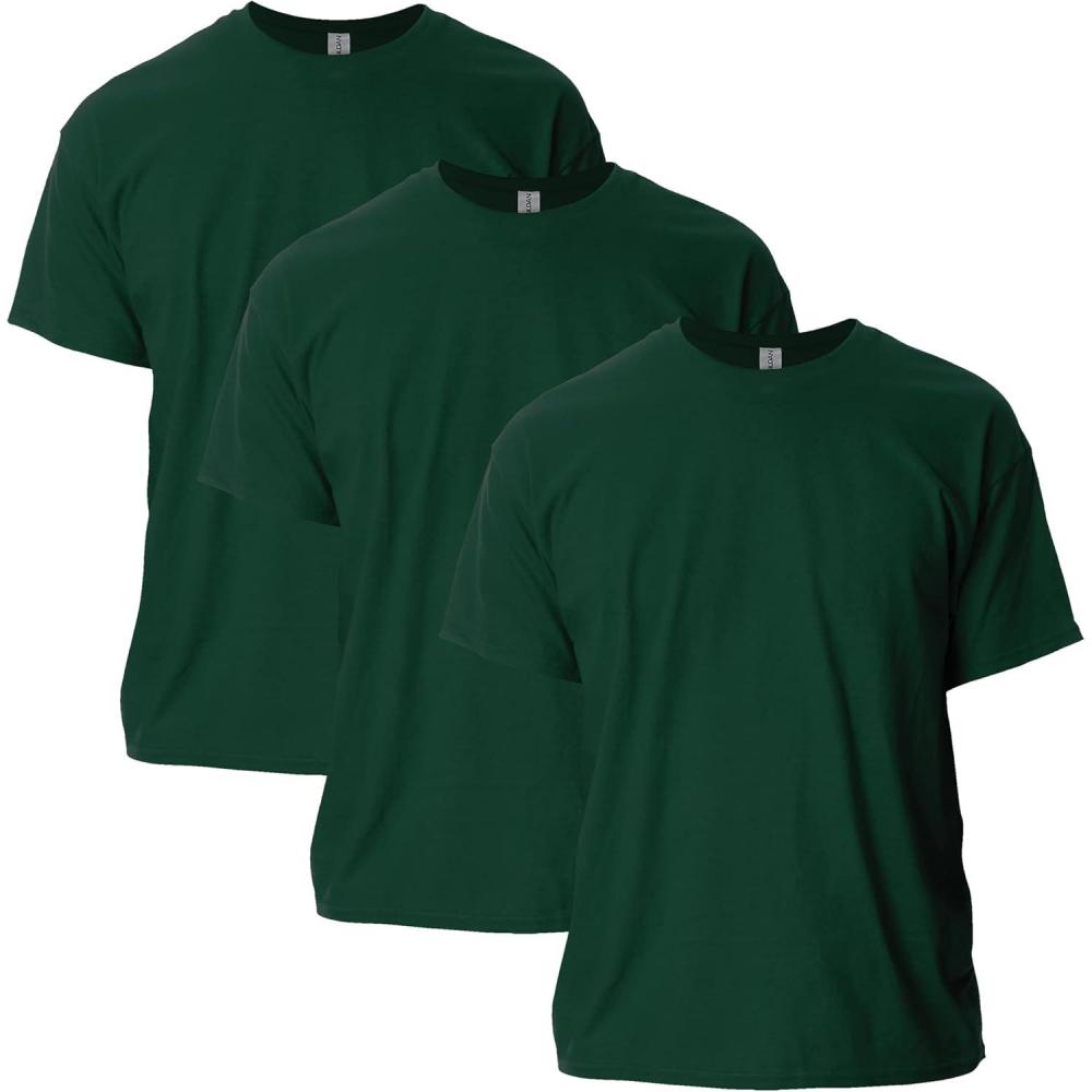 imageGildan Adult Ultra Cotton TShirt Style G2000 MultipackForest Green 3pack