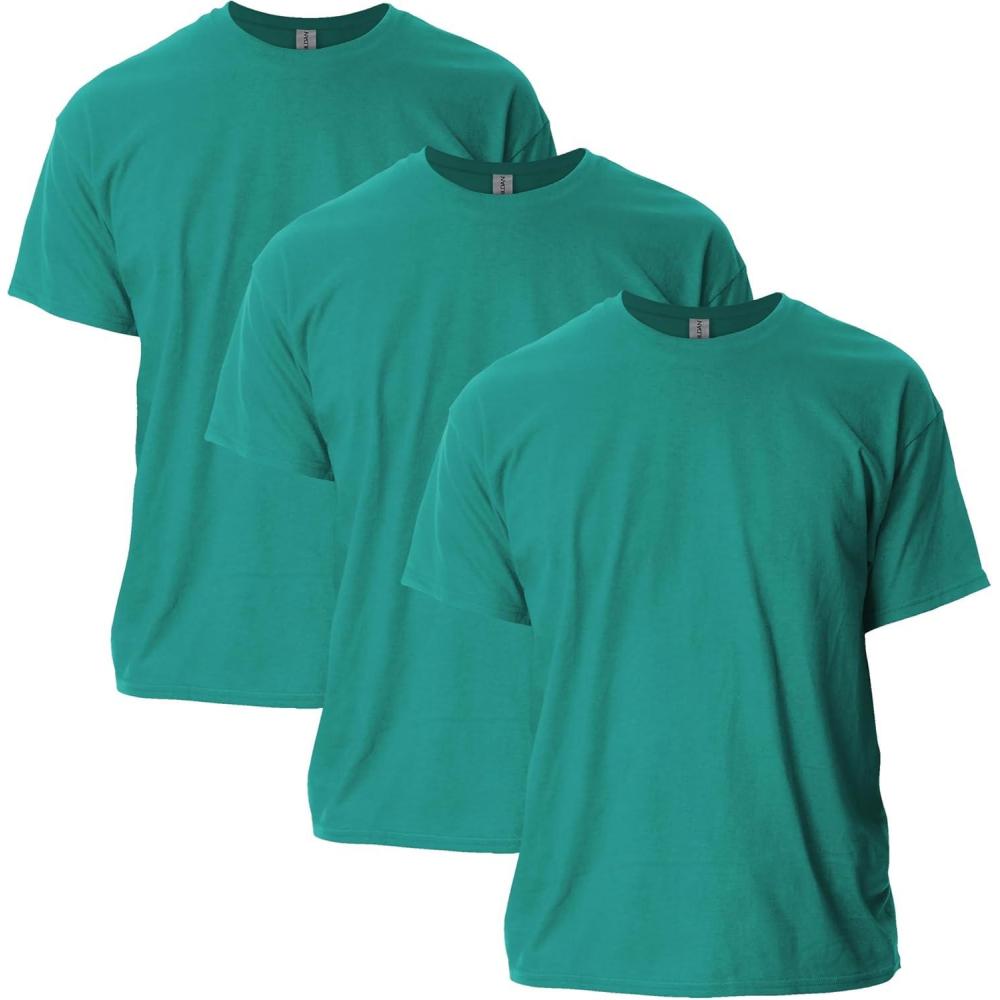 imageGildan Adult Ultra Cotton TShirt Style G2000 MultipackGalapagos Blue 3pack