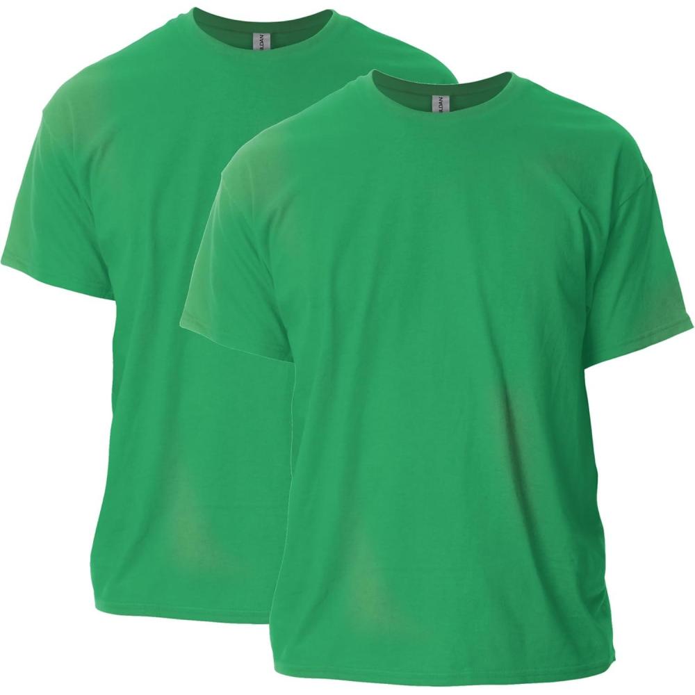 imageGildan Adult Ultra Cotton TShirt Style G2000 MultipackIrish Green 2pack