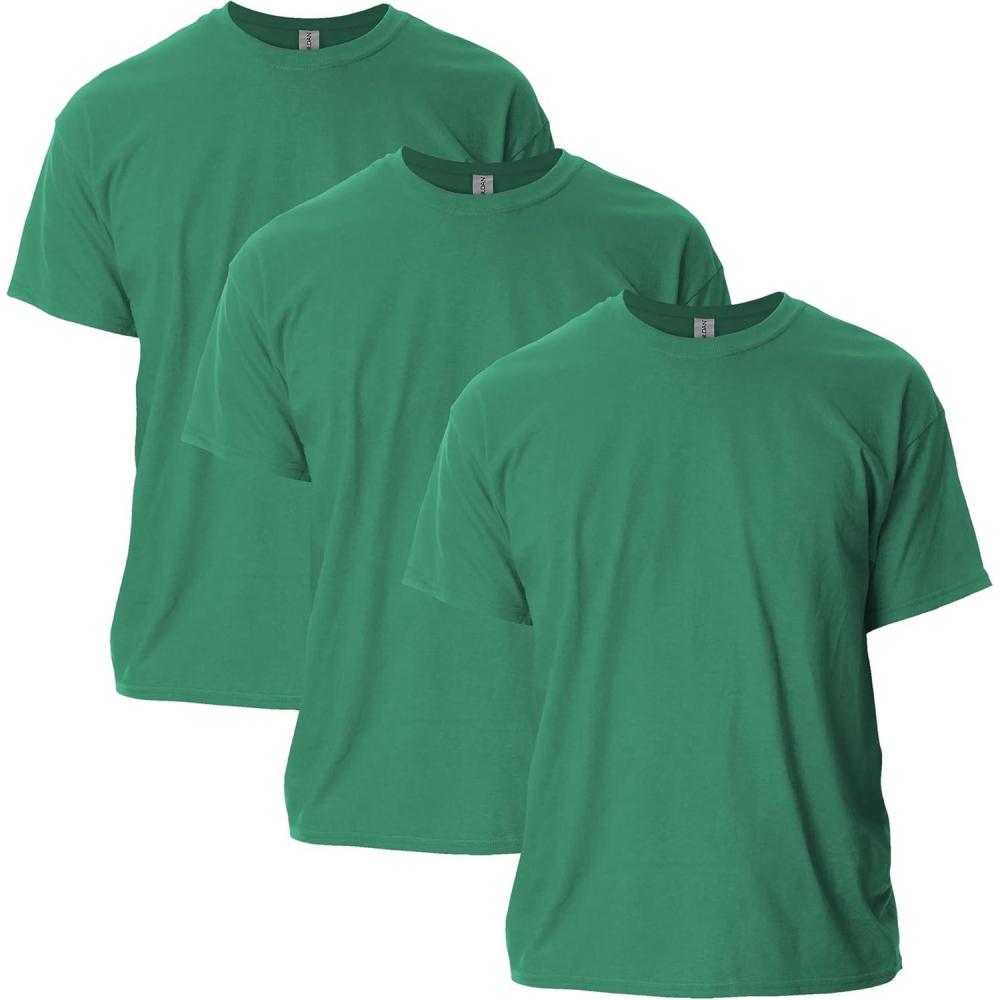 imageGildan Adult Ultra Cotton TShirt Style G2000 MultipackKelly Green 3pack