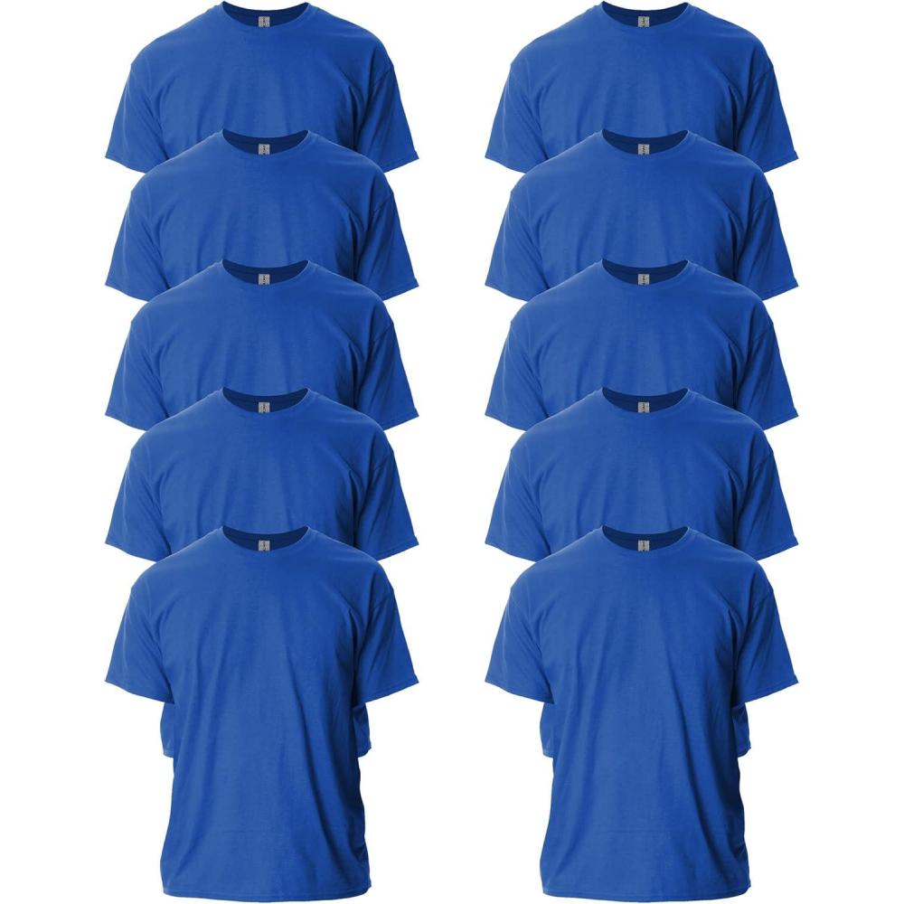 imageGildan Adult Ultra Cotton TShirt Style G2000 MultipackRoyal 10pack