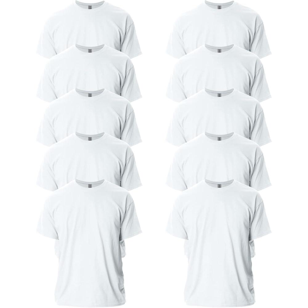 imageGildan Adult Ultra Cotton TShirt Style G2000 MultipackWhite 10pack