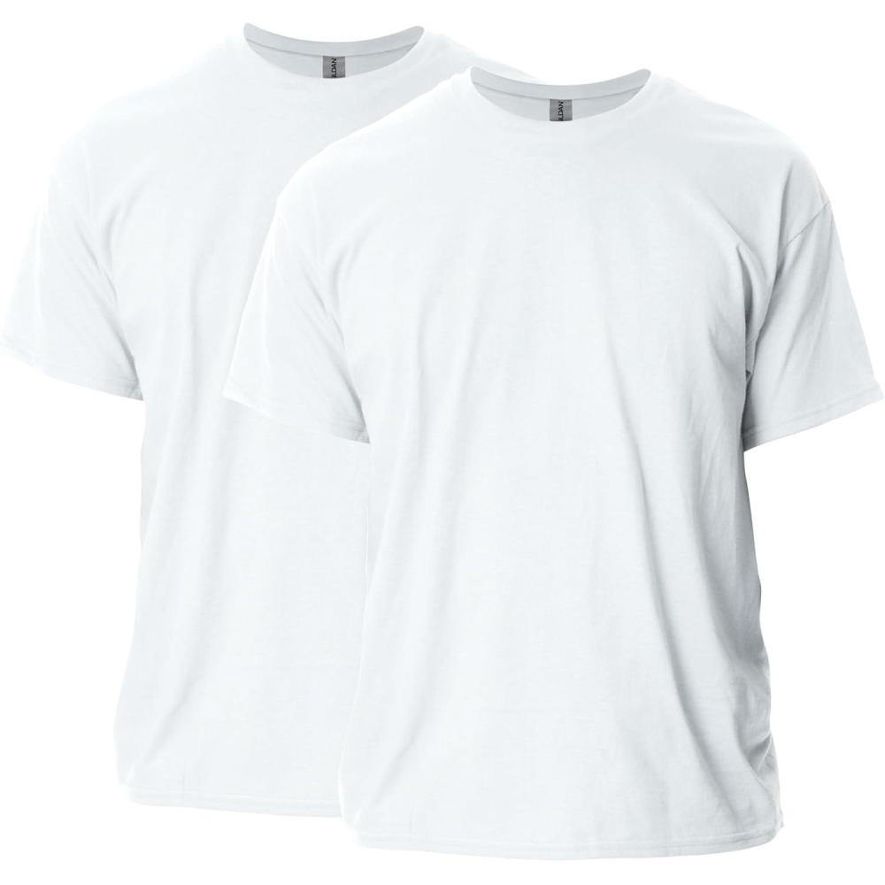 imageGildan Adult Ultra Cotton TShirt Style G2000 MultipackWhite 2pack