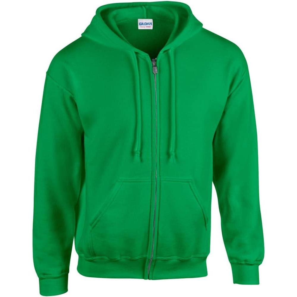 imageGildan Fleece Zip Hoodie Sweatshirt Style G18600 MultipackIrish Green