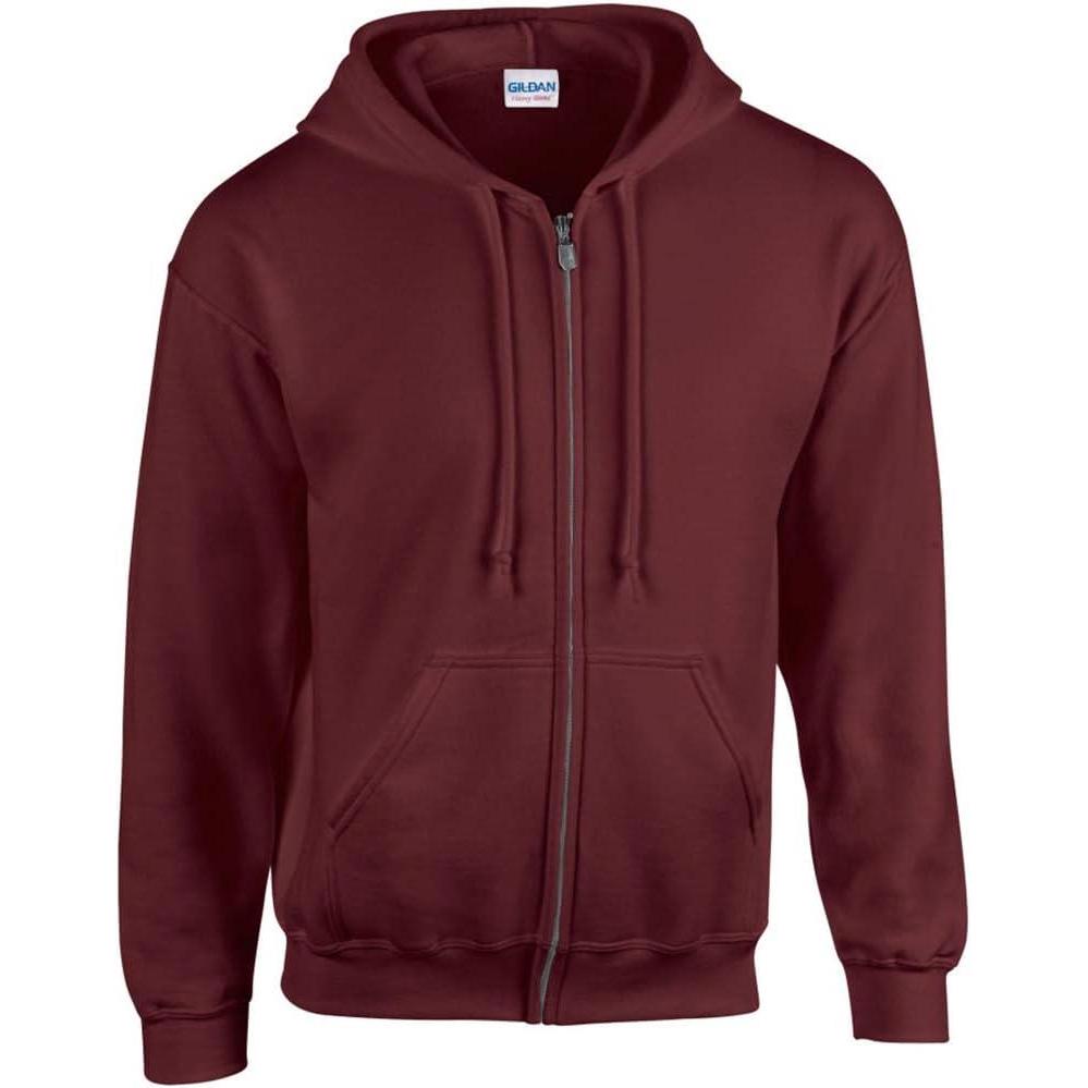 imageGildan Fleece Zip Hoodie Sweatshirt Style G18600 MultipackMaroon