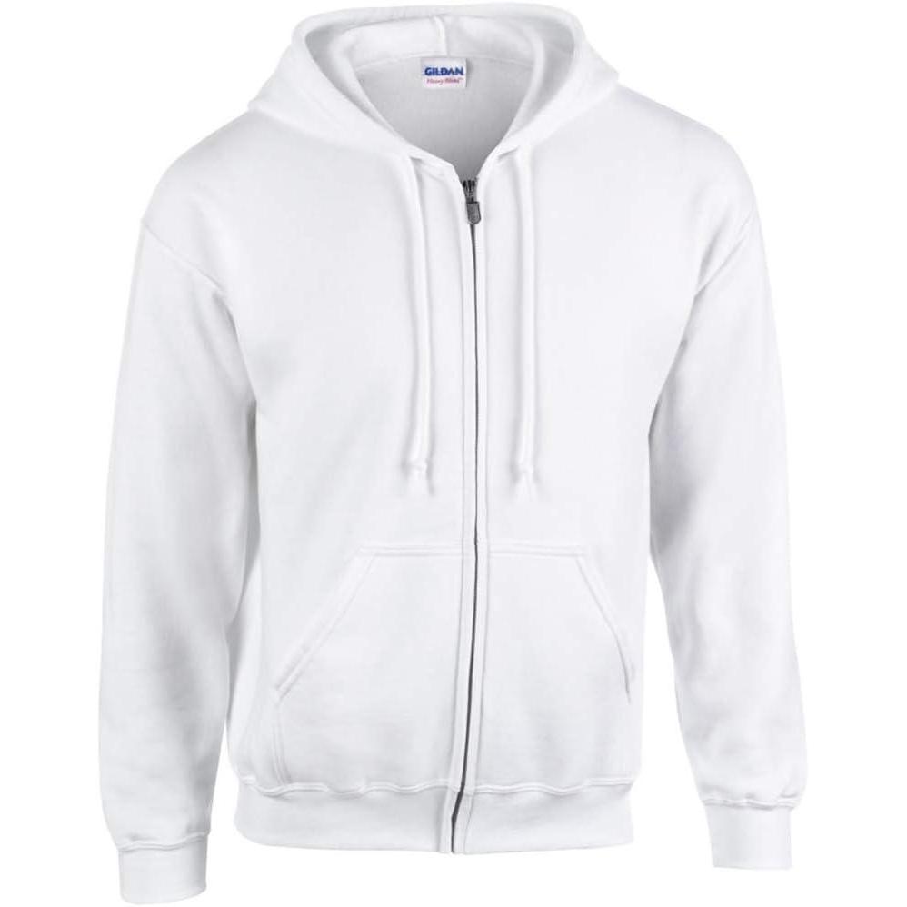 imageGildan Fleece Zip Hoodie Sweatshirt Style G18600 MultipackWhite