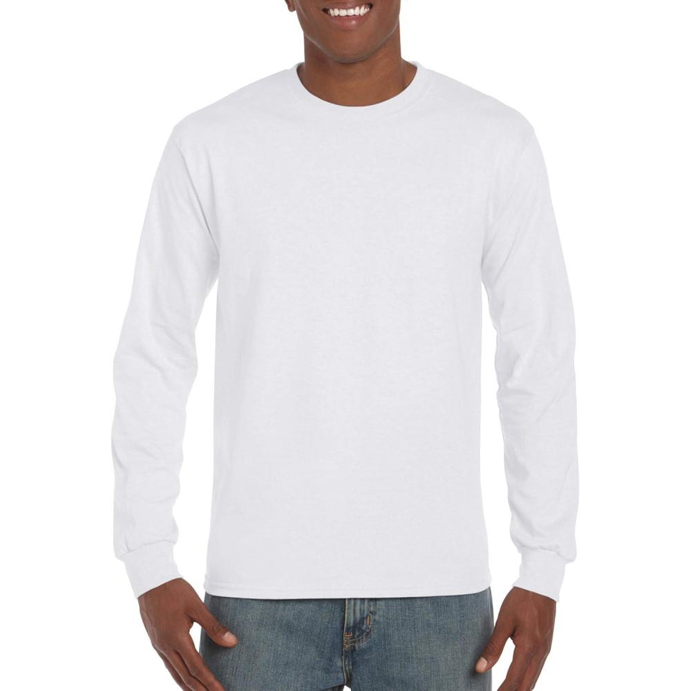 imageGildan Hammer Adult Long Sleeve TShirt 2Pack Style GH400White
