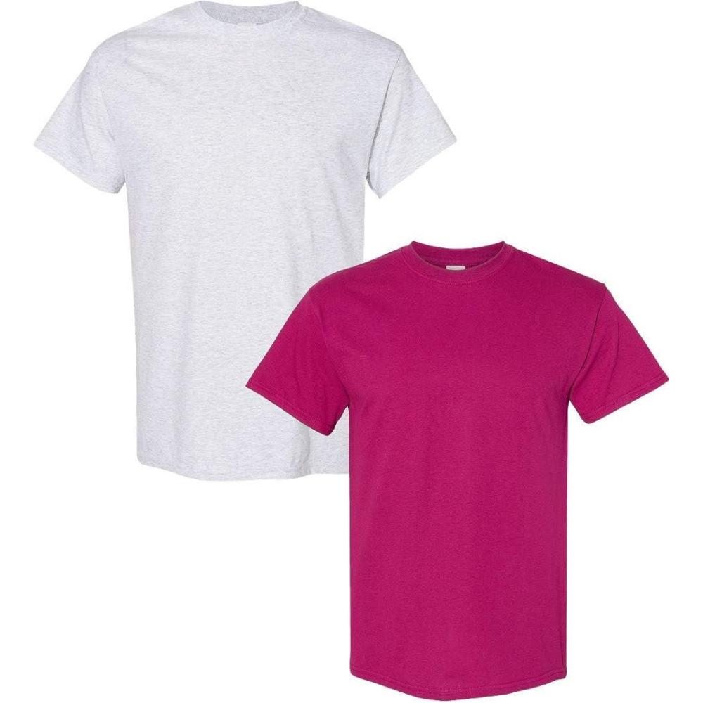 imageGildan Hammer Adult TShirt 2Pack Style GH0001 Ash 1 Berry