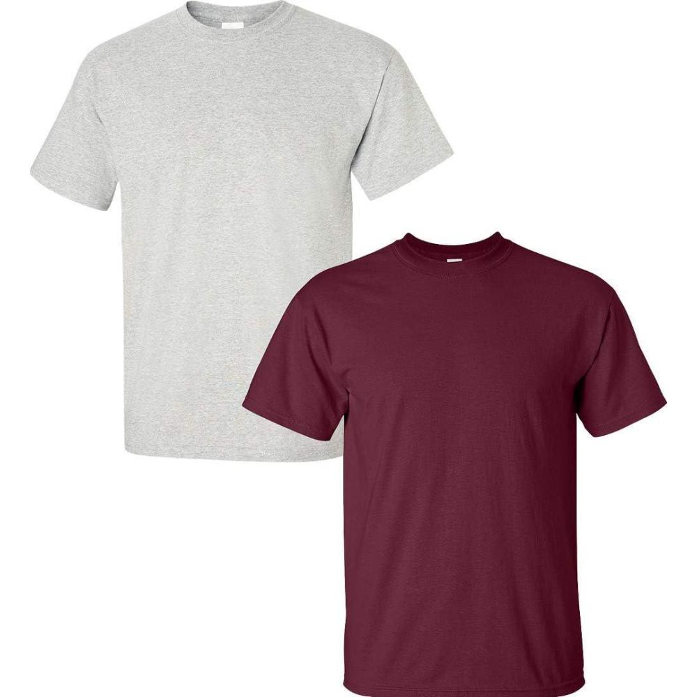 imageGildan Hammer Adult TShirt 2Pack Style GH0001 Ash  1 Maroon