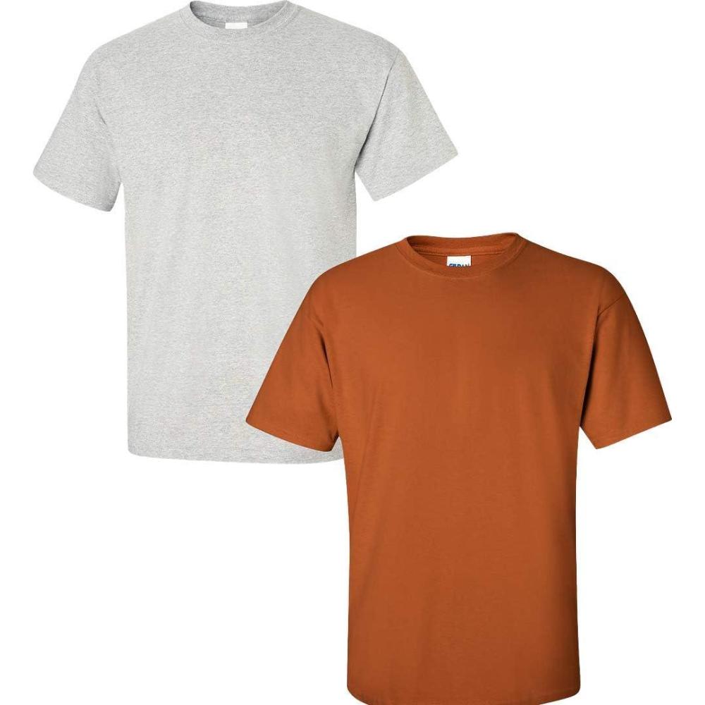imageGildan Hammer Adult TShirt 2Pack Style GH0001 Ash  1 Texas Orange