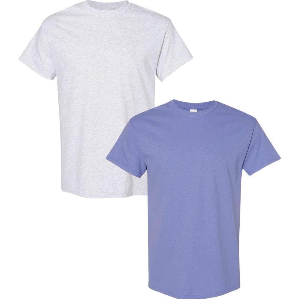 imageGildan Hammer Adult TShirt 2Pack Style GH0001 Ash  1 Violet