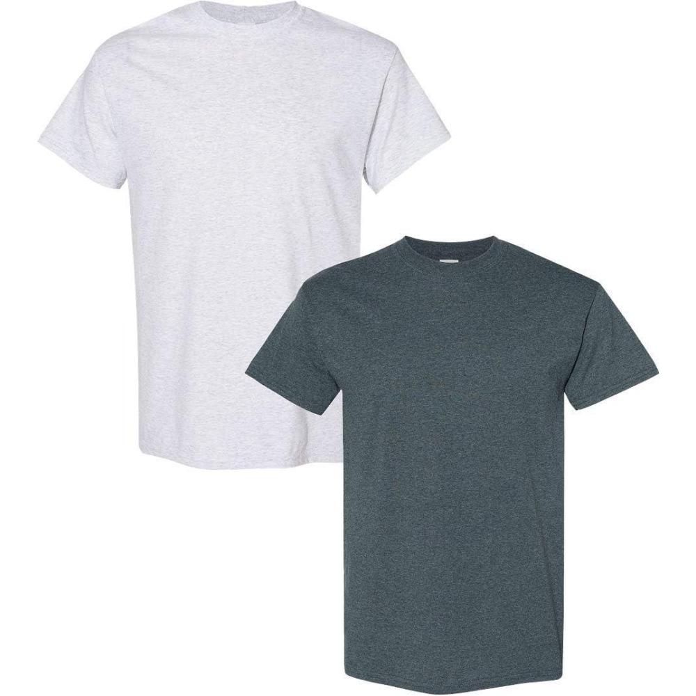 imageGildan Hammer Adult TShirt 2Pack Style GH0001 Ash Grey  1 Dark Heather