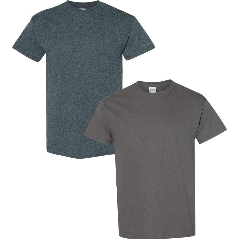 imageGildan Hammer Adult TShirt 2Pack Style GH0001 Dark Heather  1 Charcoal