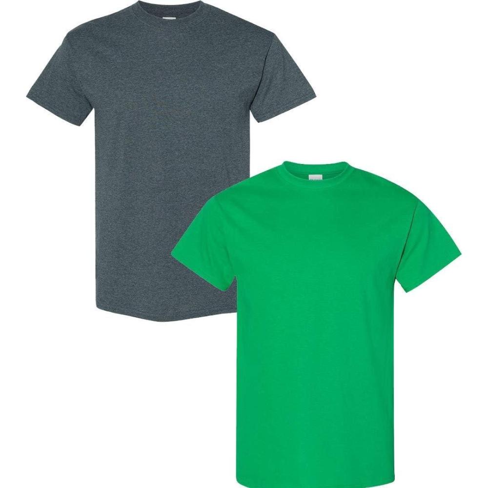 imageGildan Hammer Adult TShirt 2Pack Style GH0001 Dark Heather  1 Irish Green