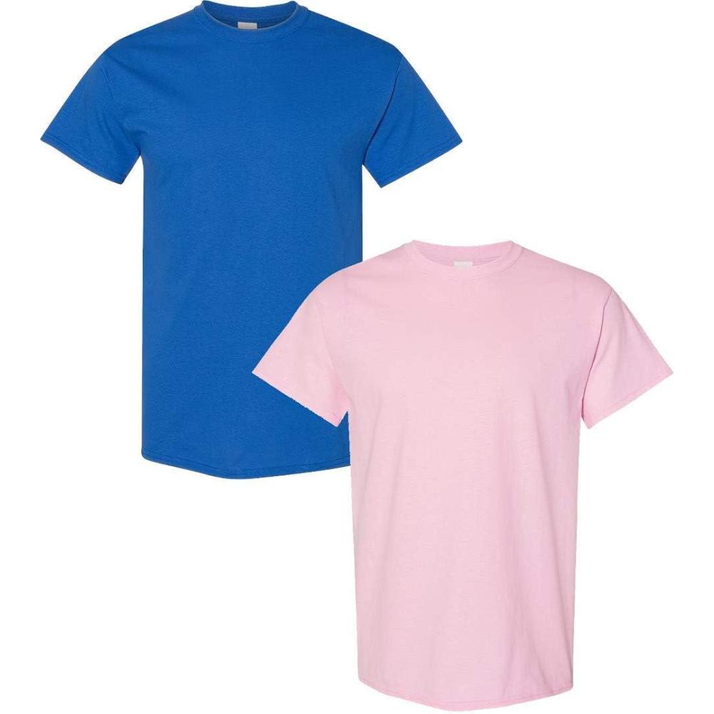 imageGildan Hammer Adult TShirt 2Pack Style GH0001 Light Pink  1 Royal