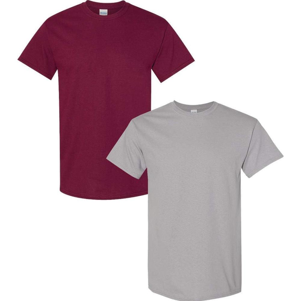 imageGildan Hammer Adult TShirt 2Pack Style GH0001 Maroon  1 Gravel