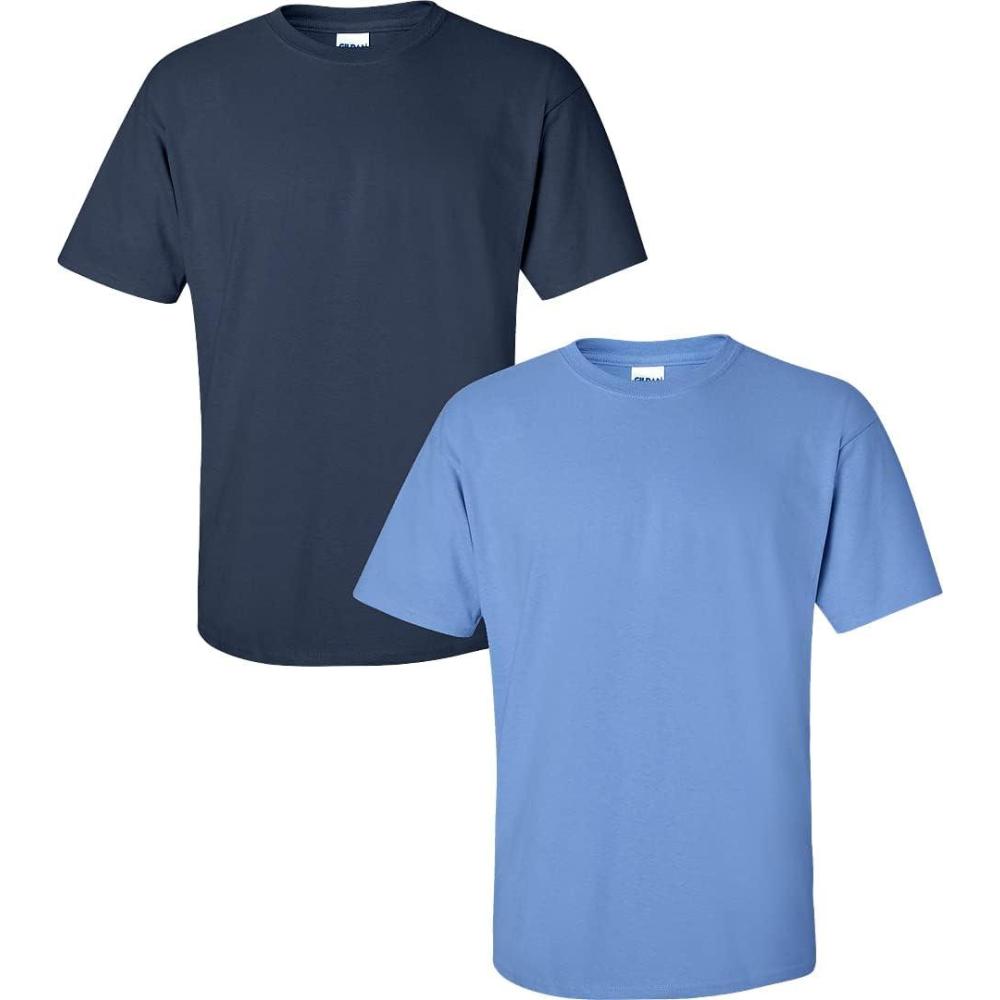 imageGildan Hammer Adult TShirt 2Pack Style GH0001 Navy  1 Carolina Blue