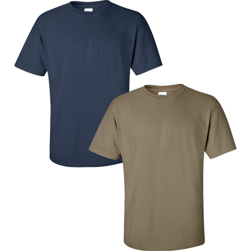 imageGildan Hammer Adult TShirt 2Pack Style GH0001 Navy  1 Prairie Dust