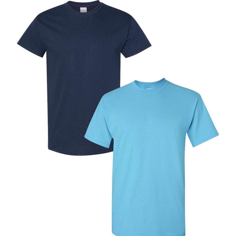 imageGildan Hammer Adult TShirt 2Pack Style GH0001 Navy  1 Sky