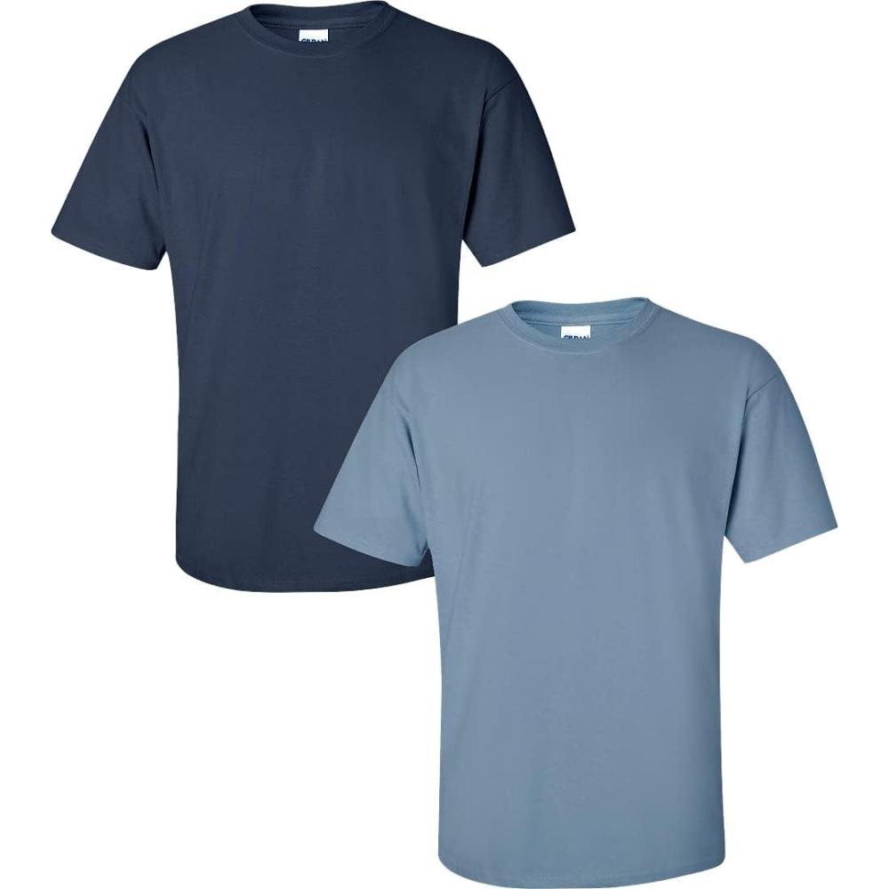 imageGildan Hammer Adult TShirt 2Pack Style GH0001 Navy  1 Stone Blue