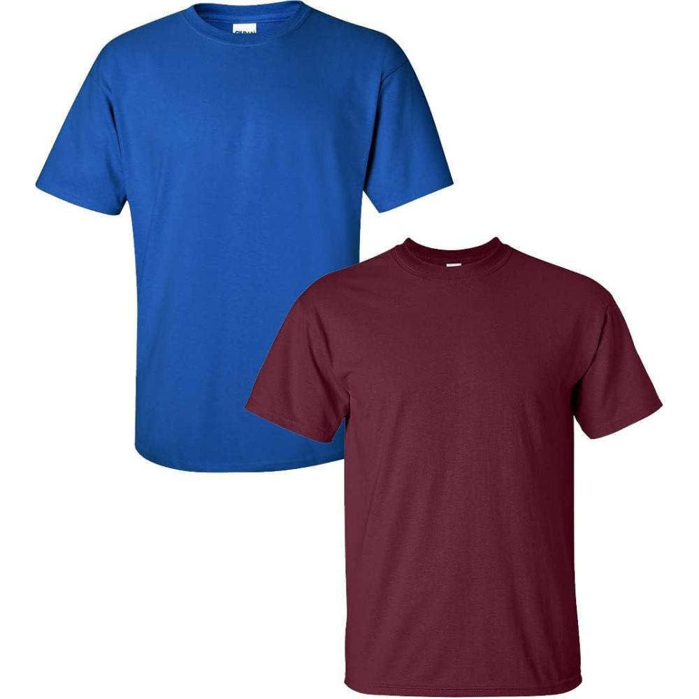 imageGildan Hammer Adult TShirt 2Pack Style GH0001 Royal  1 Maroon
